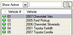 Vehicle List View